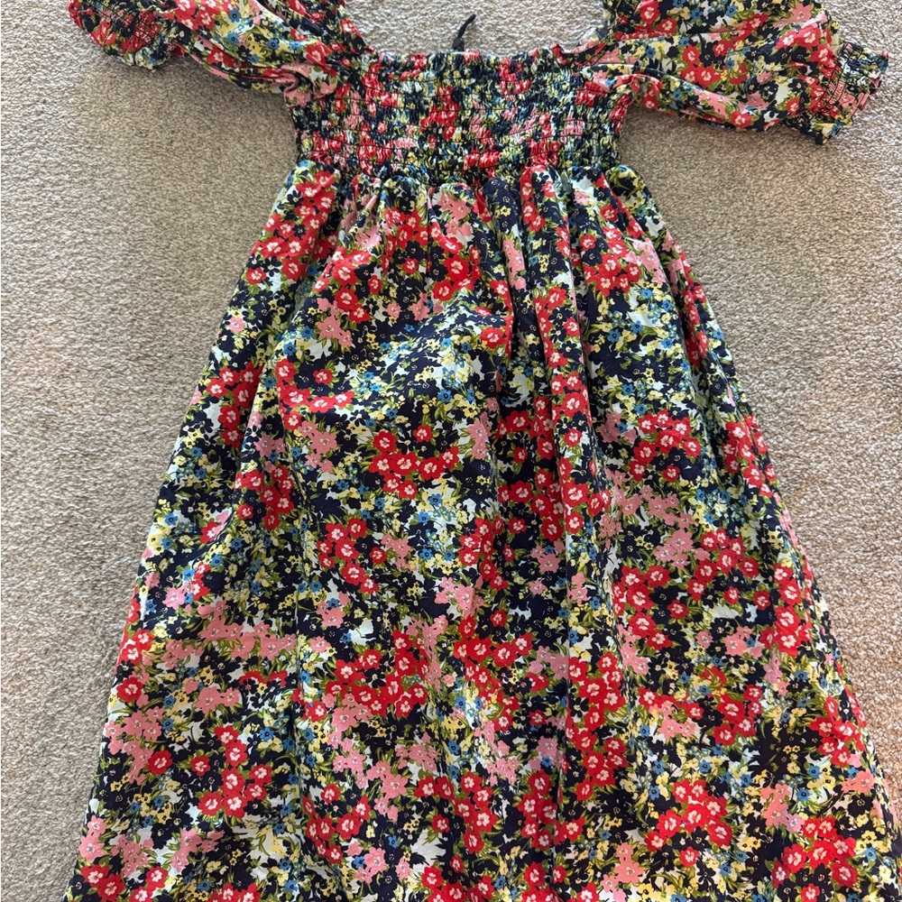 Floral Kids Dress - Multicolor